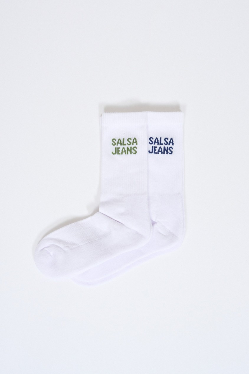 OUTLET 2 PAIR SPORT SOCKS, WHITE, 4245