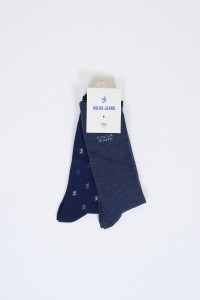 OUTLET 2 PAIRS SOCKS, BLACK, 4245