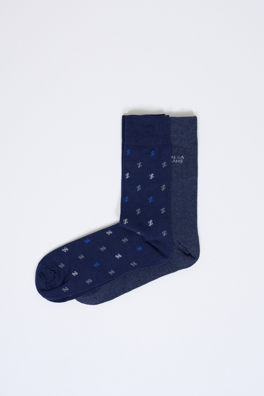 OUTLET 2 PAIRS SOCKS, BLACK, 4245