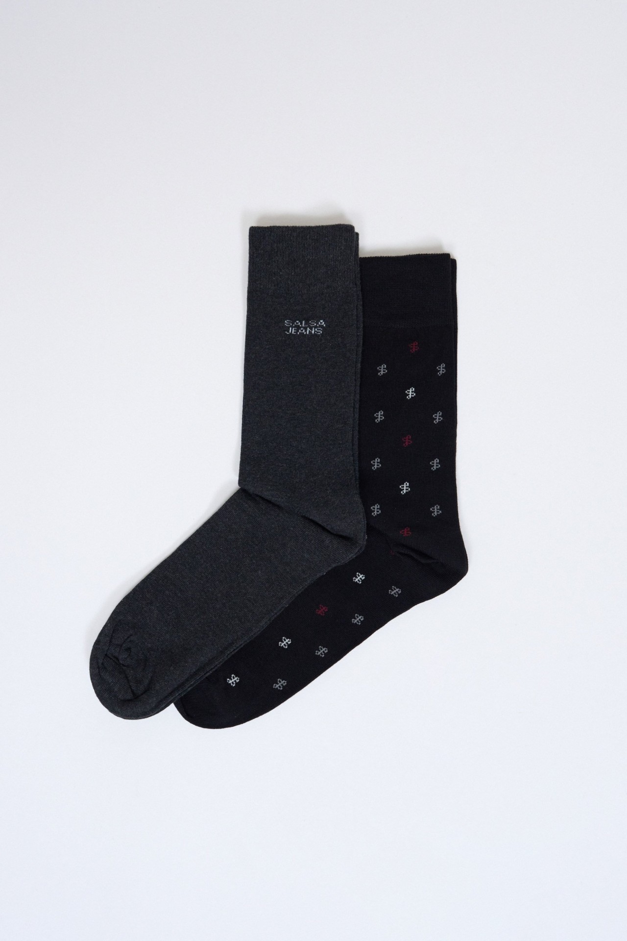 OUTLET 2 PAIRS SOCKS, MEDIUM BLUE, 4245