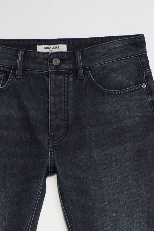 JEANS SLIM FIT AVEC LAINE
