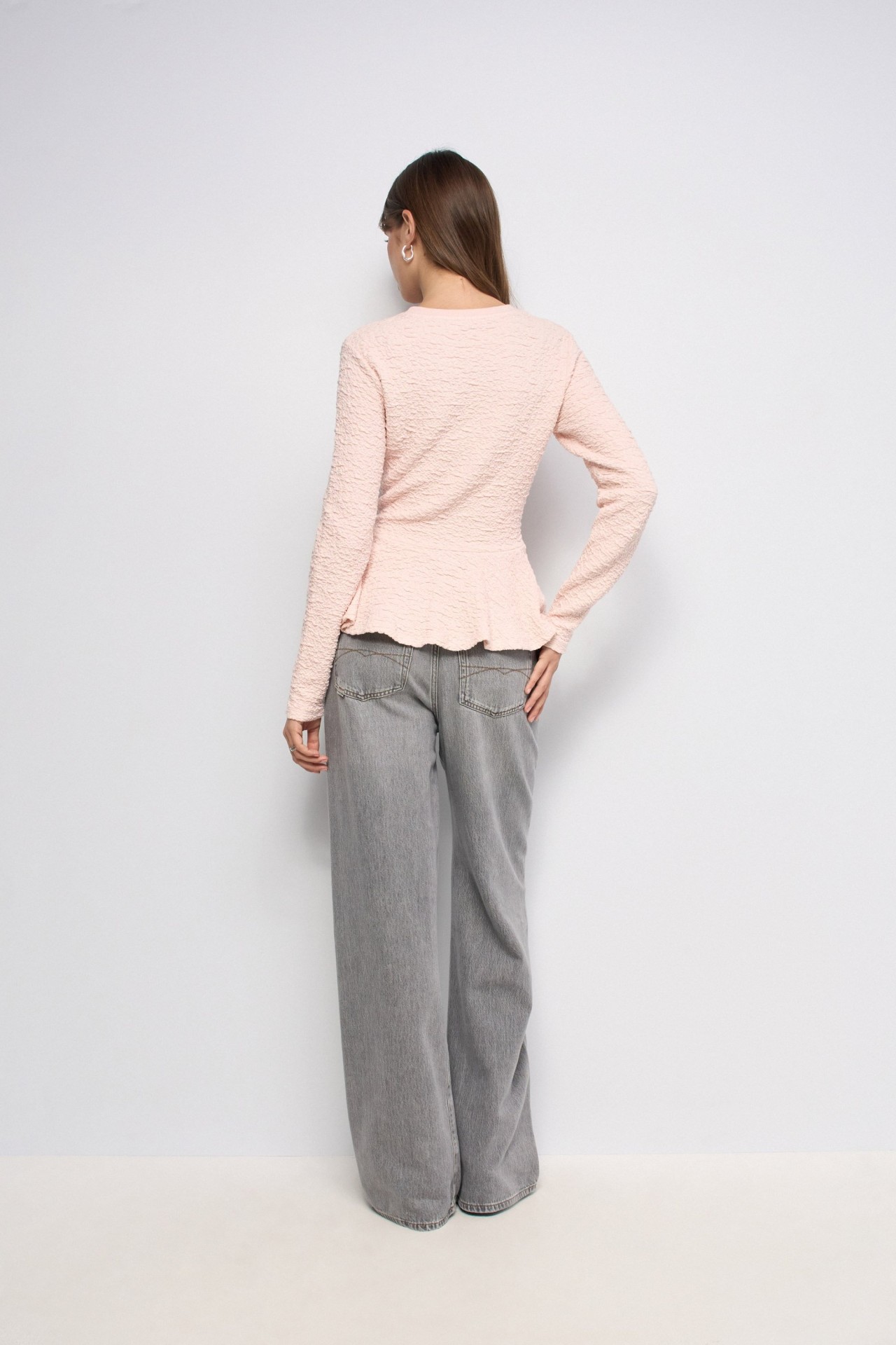 SWEATSHIRT MET TEXTUUR MET VOLANT STAR CLUB