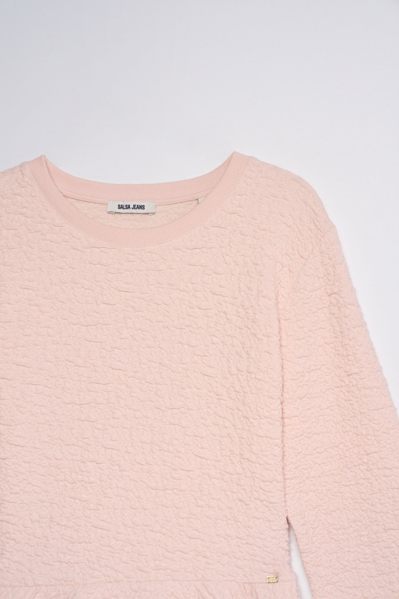 SWEATSHIRT MET TEXTUUR MET VOLANT STAR CLUB