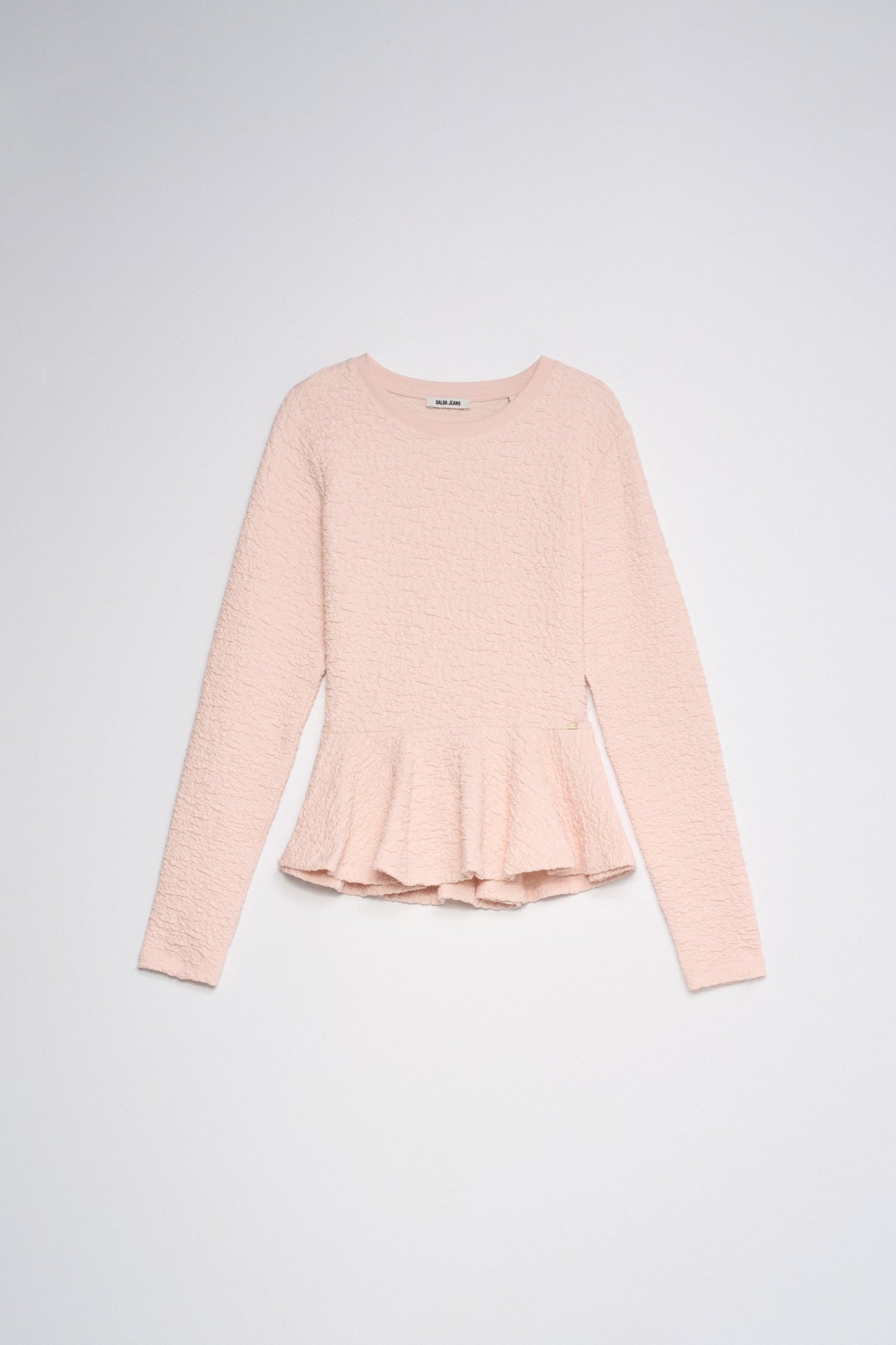 SWEATSHIRT MET TEXTUUR MET VOLANT STAR CLUB