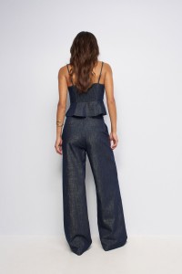 CHINO MET WIDE LEG