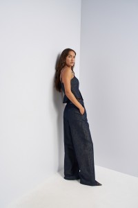 CHINO MET WIDE LEG