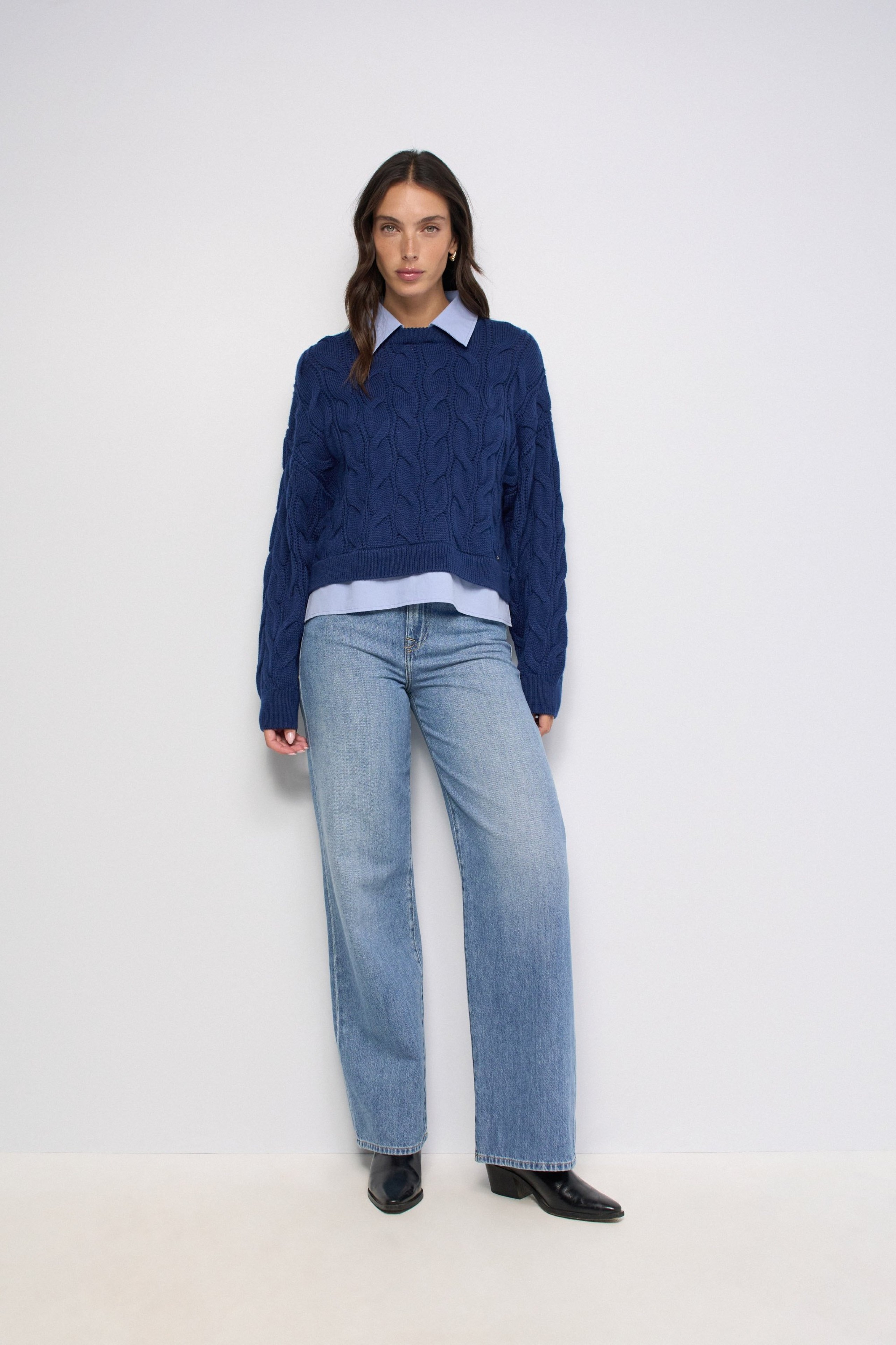 PULLOVER MIT HEMD