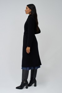LONG GRACE WOOLLEN COAT WITH BELT