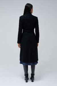 LONG GRACE WOOLLEN COAT WITH BELT
