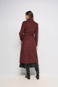 LANGE GRACE WOLLEN JAS MET RIEM