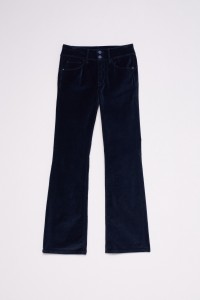 SECRET PUSH IN BOOTCUT JEANS VAN FLUWEEL