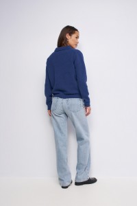 KNITTED POLO SHIRT WITH WOOL