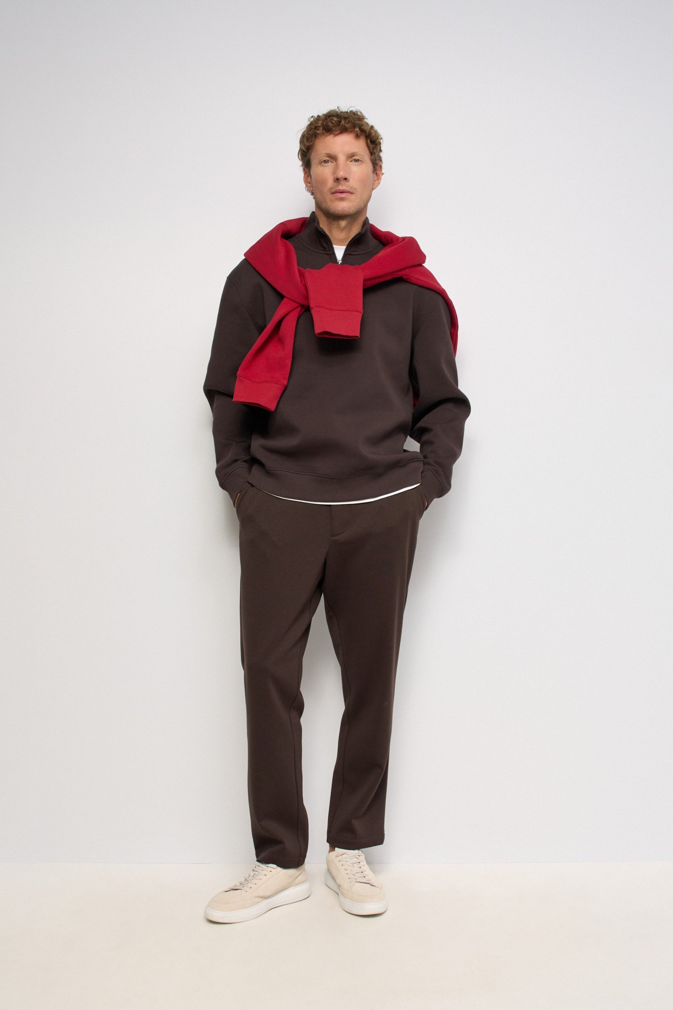 CHINO TROUSERS WITH WOOL