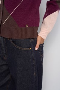 GEOMETRIC-PATTERN CARDIGAN