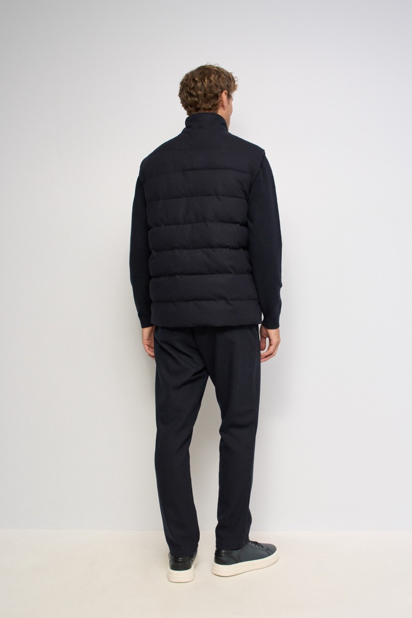 PADDED GILET WITH WOOL