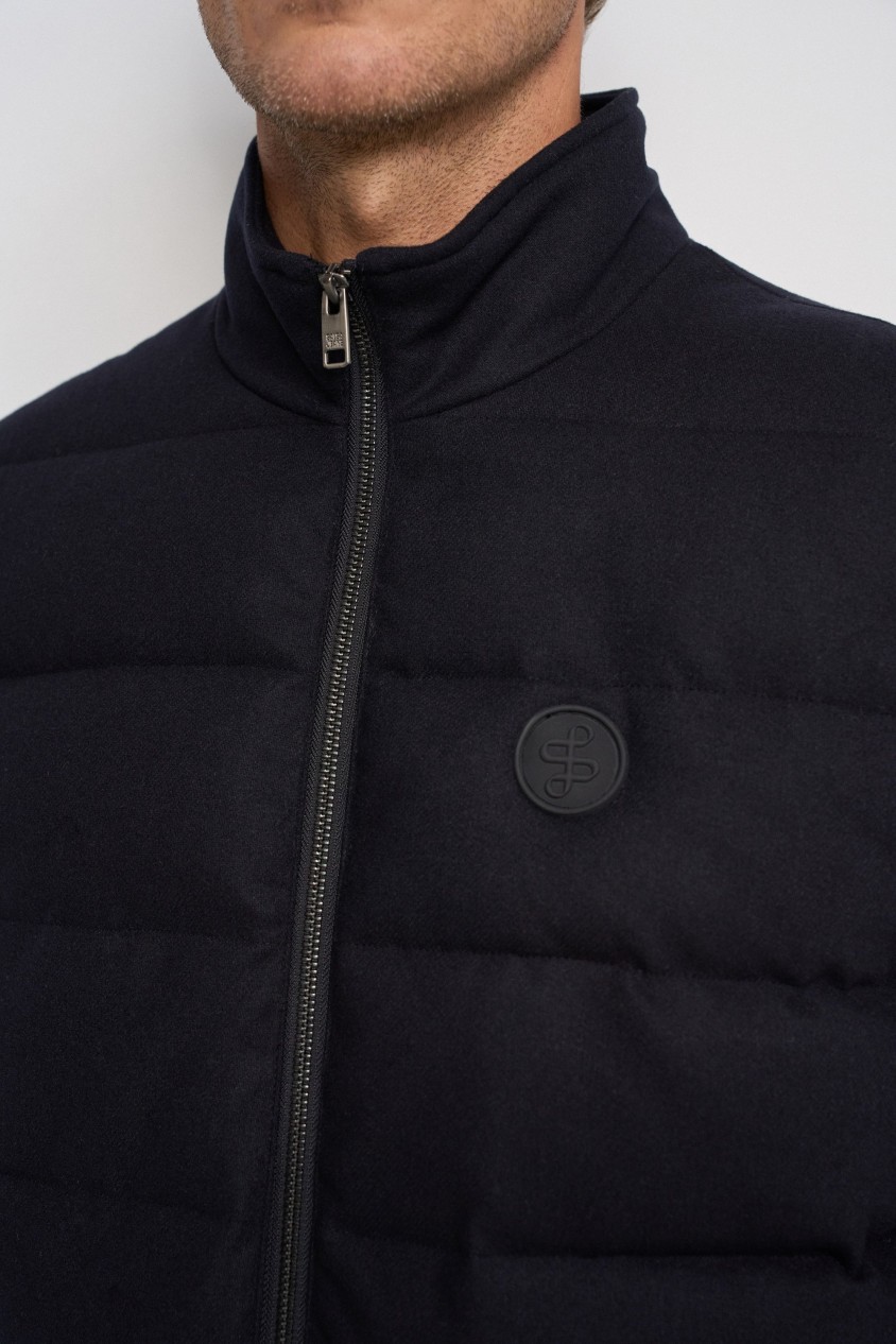 PADDED GILET WITH WOOL