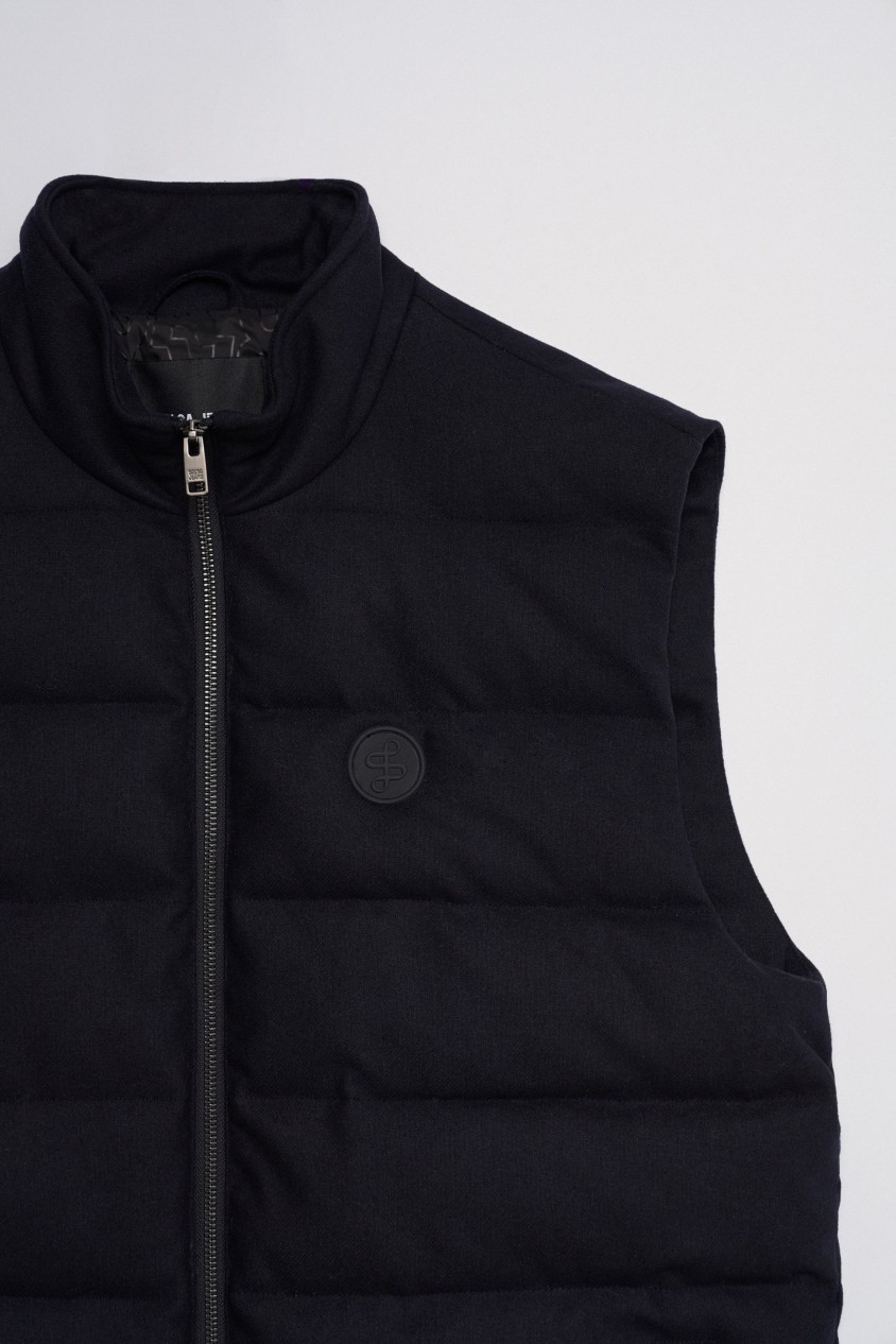 PADDED GILET WITH WOOL