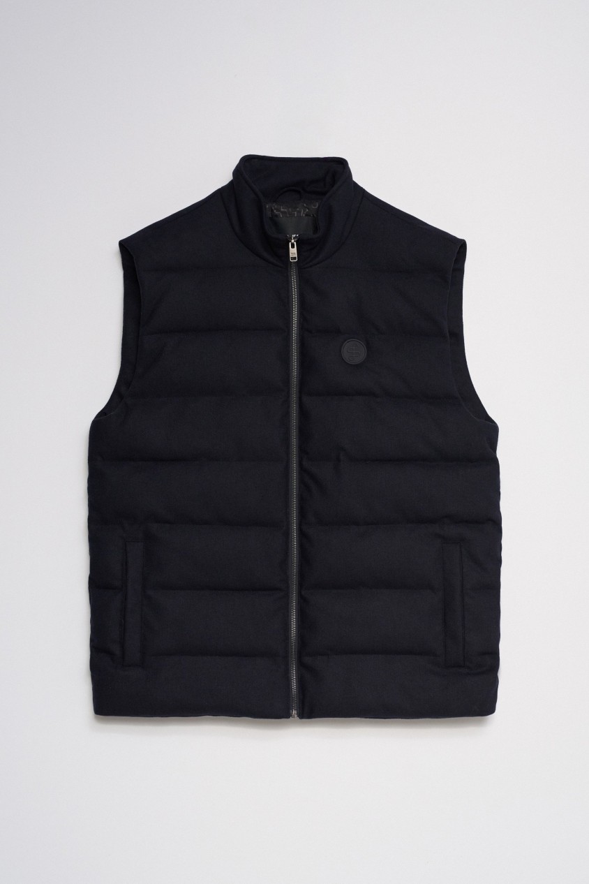 PADDED GILET WITH WOOL