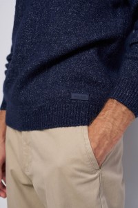KNITTED JUMPER WITH M�LANGE EFFECT