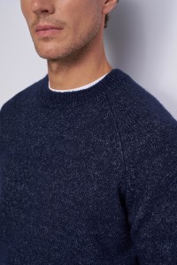 KNITTED JUMPER WITH M�LANGE EFFECT
