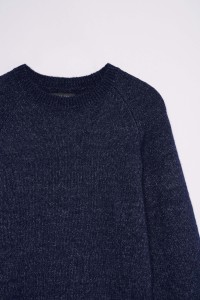 KNITTED JUMPER WITH M�LANGE EFFECT