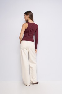 CAMISOLA ASSIM�TRICA DRAPEADA