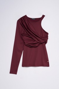 CAMISOLA ASSIM�TRICA DRAPEADA