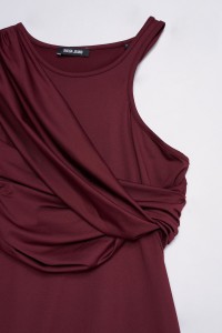 CAMISOLA ASSIM�TRICA DRAPEADA
