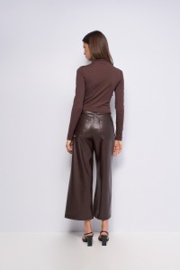 CAMISOLA CROPPED DE MEIA GOLA DRAPEADA