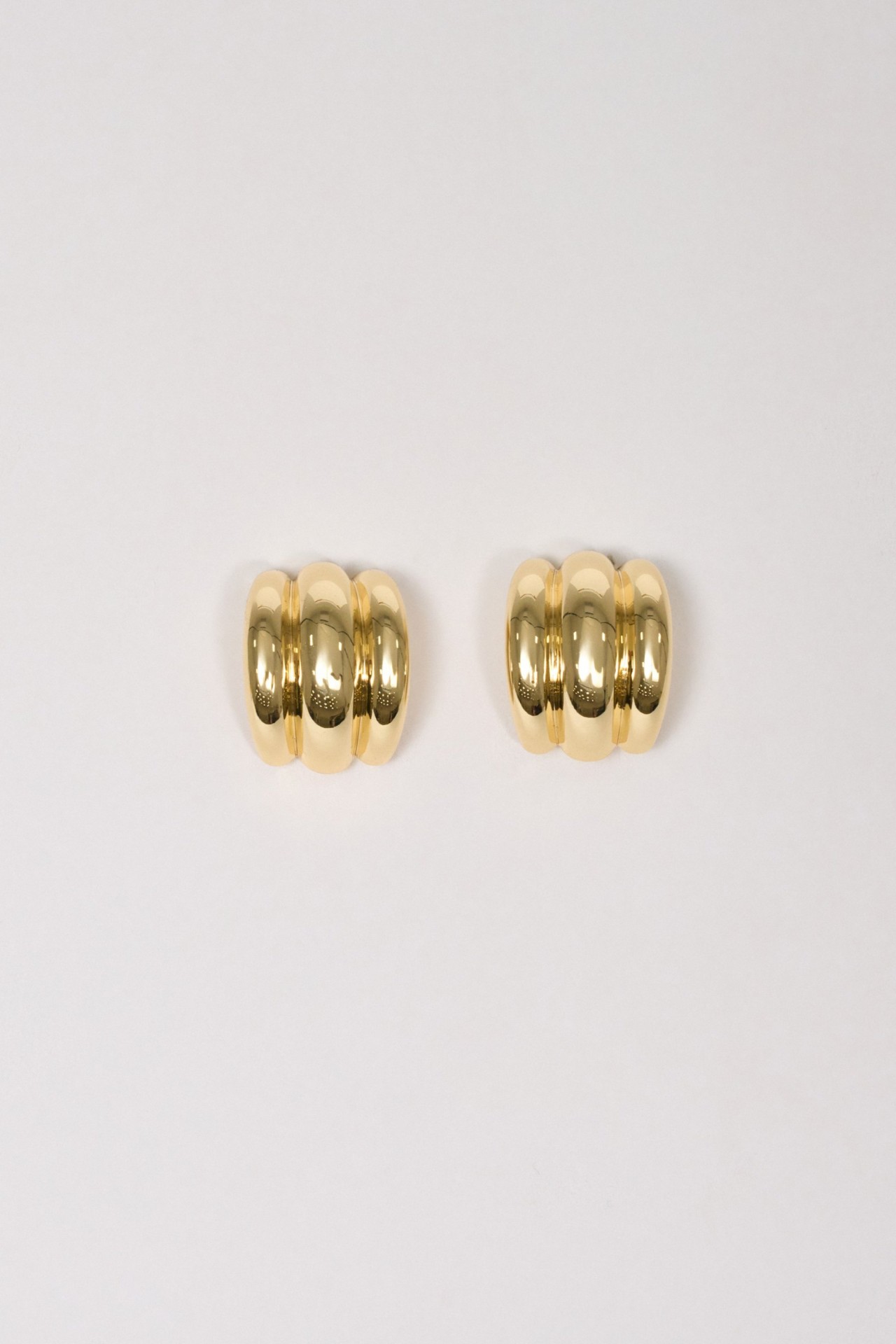 PENDIENTES DE ARO CON EFECTO TRIPLE