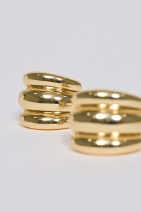 PENDIENTES DE ARO CON EFECTO TRIPLE