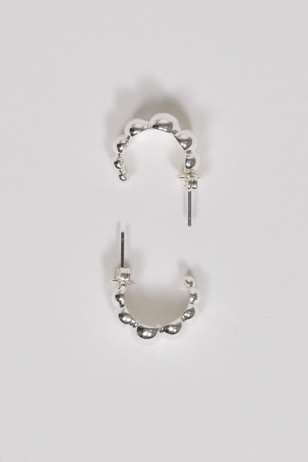 EMBOSSED HOOP EARRINGS