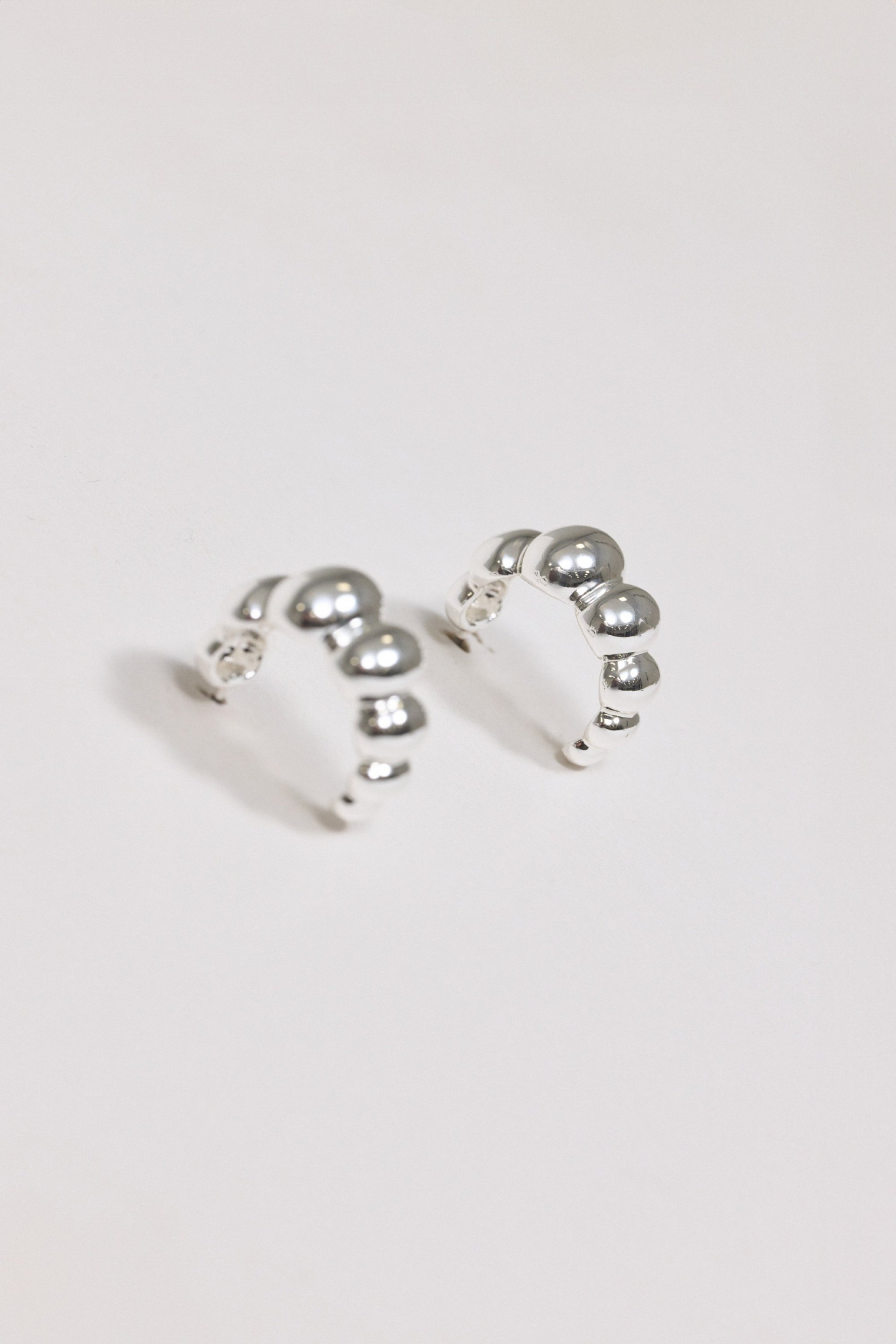 EMBOSSED HOOP EARRINGS
