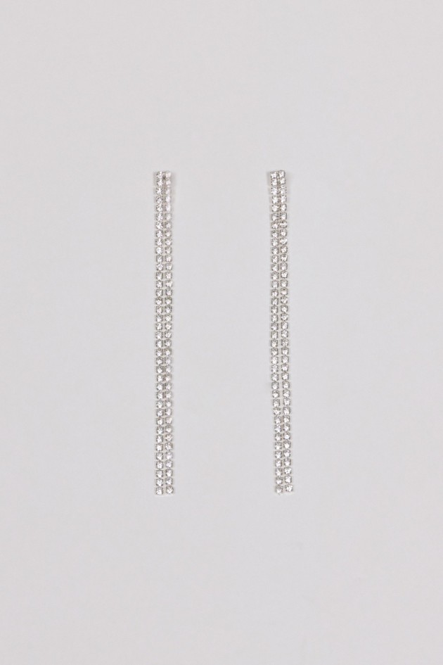LONG EARRINGS WITH SPARKLING DETAILS