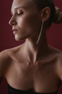 LANGE OORBELLEN MET GLANZENDE DETAILS