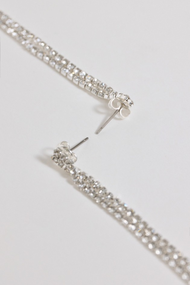 LONG EARRINGS WITH SPARKLING DETAILS