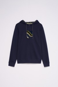 SUDADERA ESTAMPADA CON CAPUCHA SUDADERA ESTAMPADA CON CAPUCHA