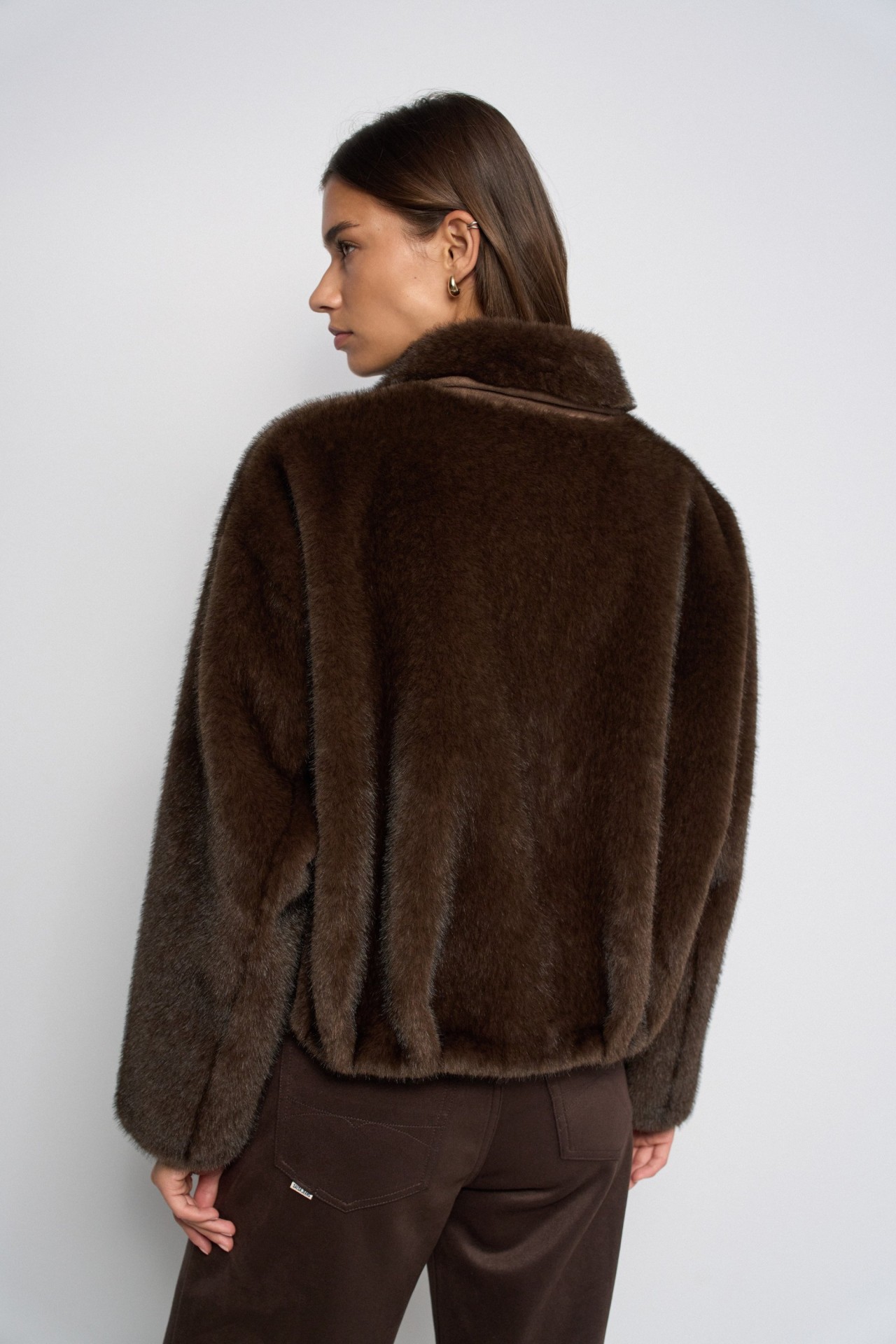 FURRY BOMBER JACKET