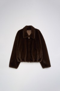 FURRY BOMBER JACKET