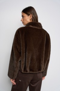 FURRY BOMBER JACKET