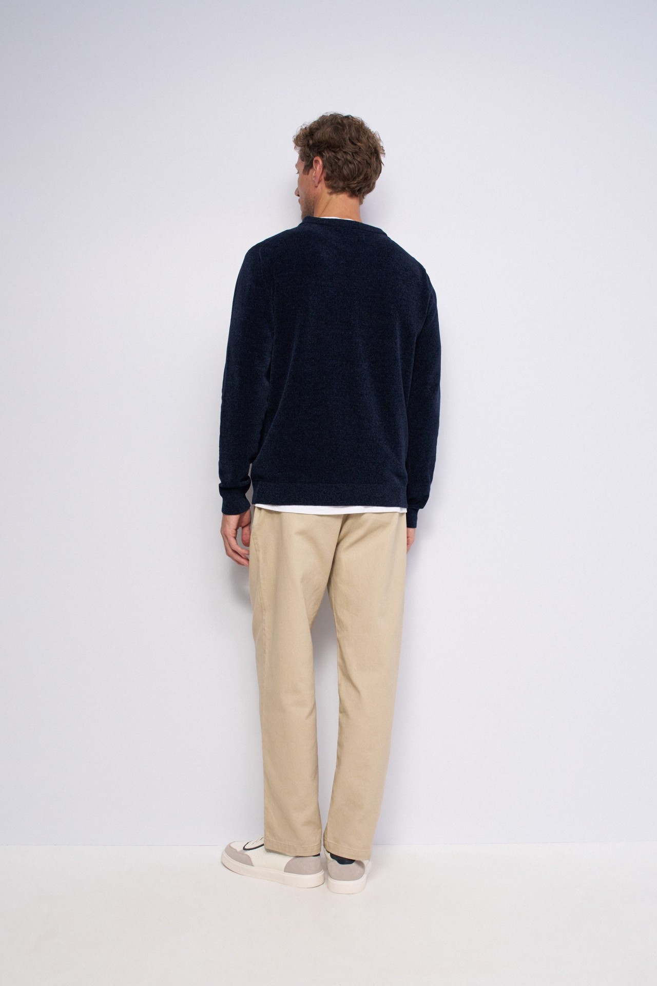 VELVET-EFFECT JUMPER