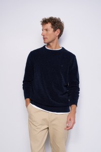 VELVET-EFFECT JUMPER