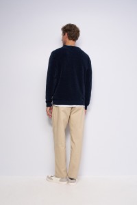 VELVET-EFFECT JUMPER