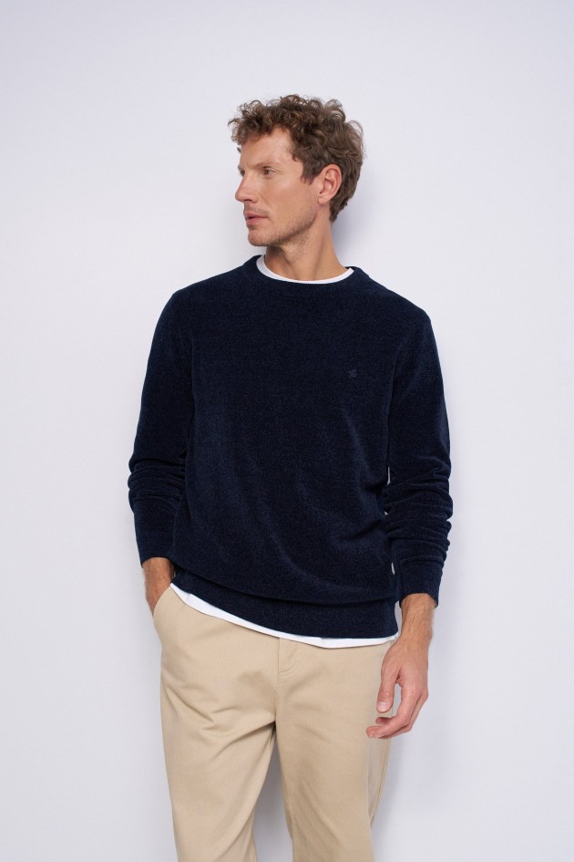 VELVET-EFFECT JUMPER