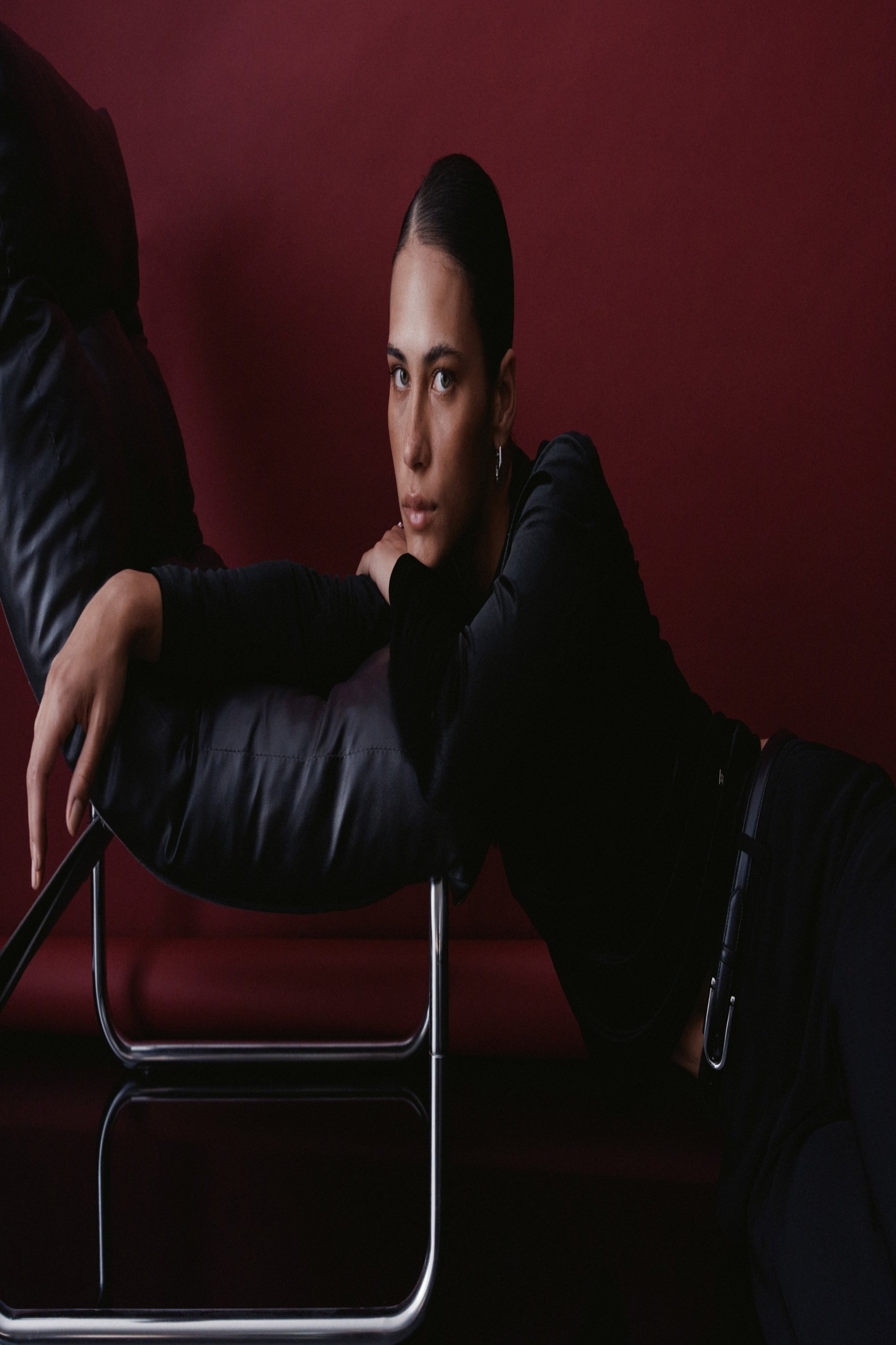 SAMT-TOP MIT TRANSPARENTEN DETAILS