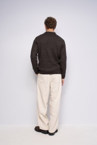 KNITTED JUMPER WITH M�LANGE EFFECT