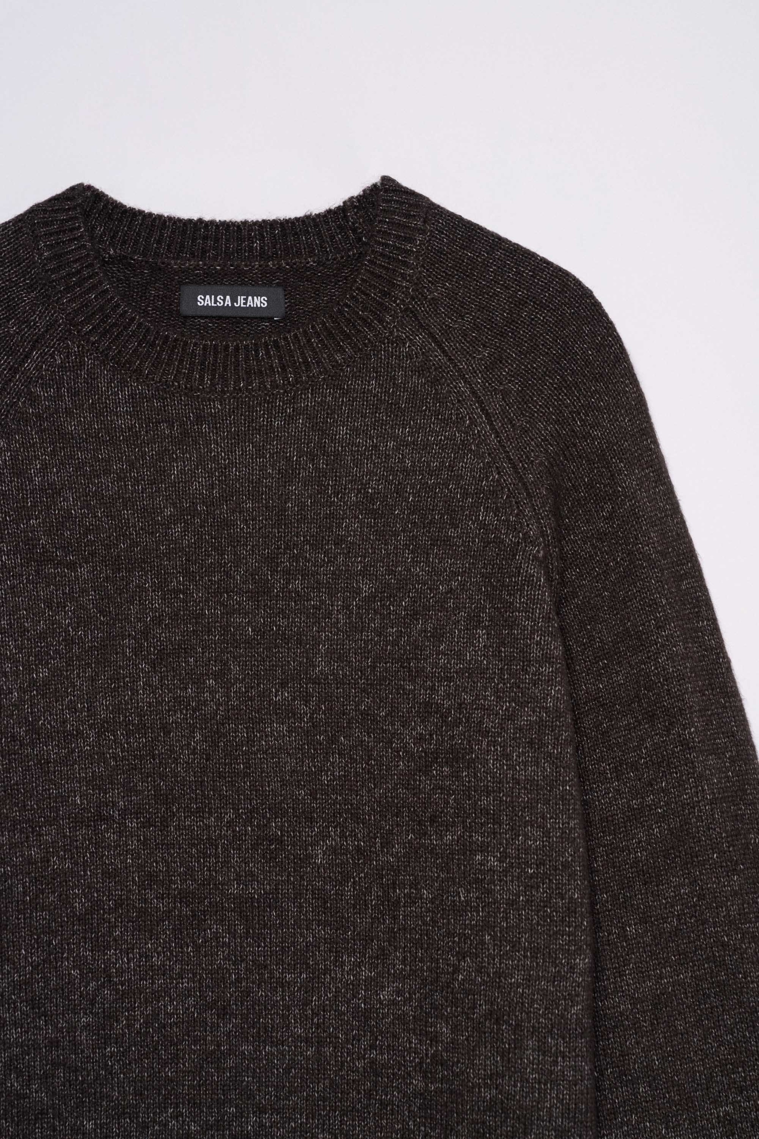STRICKPULLOVER MIT MELANGE-EFFEKT