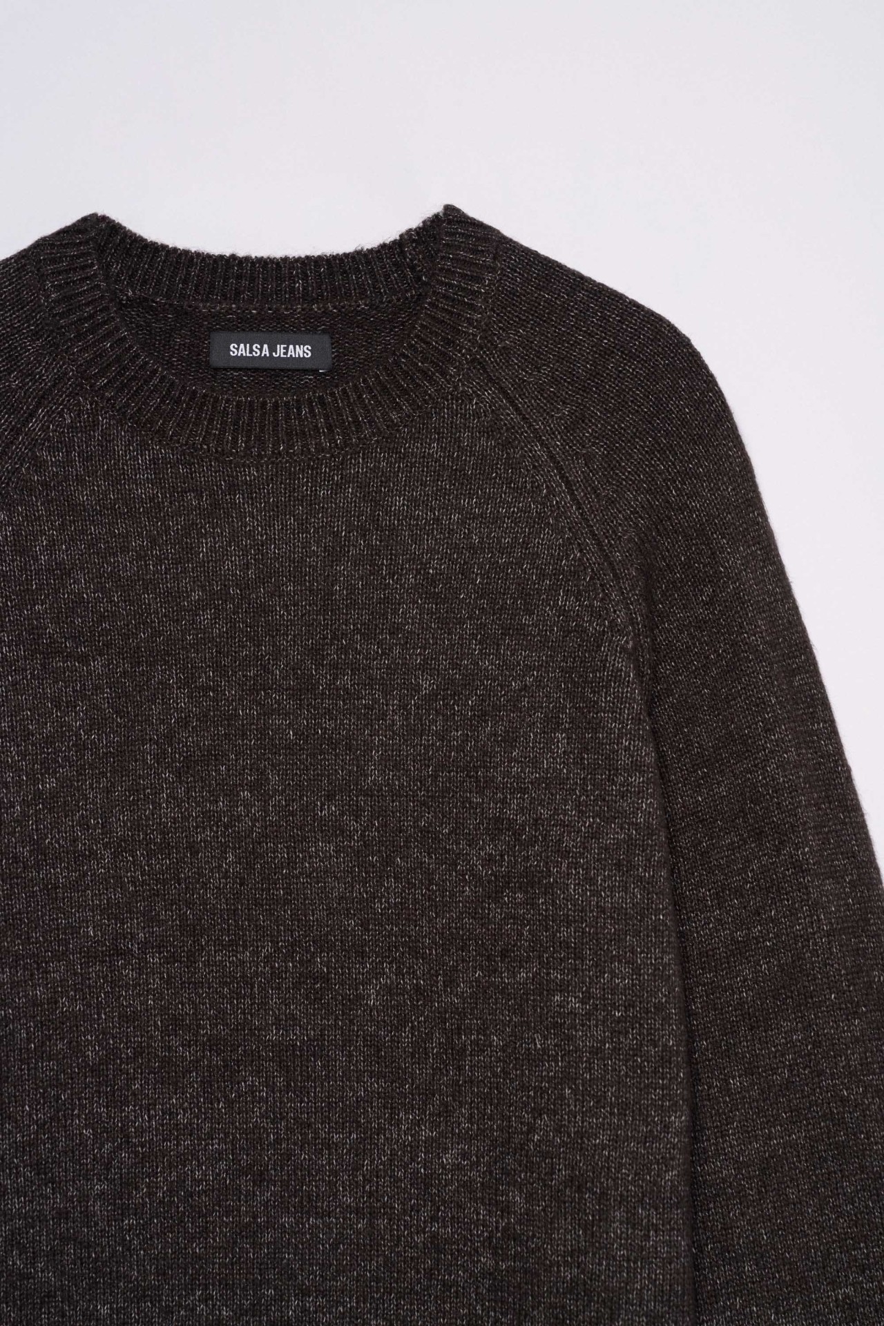 KNITTED JUMPER WITH M�LANGE EFFECT