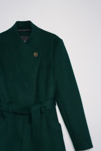 LANGE GRACE WOLLEN JAS MET RIEM