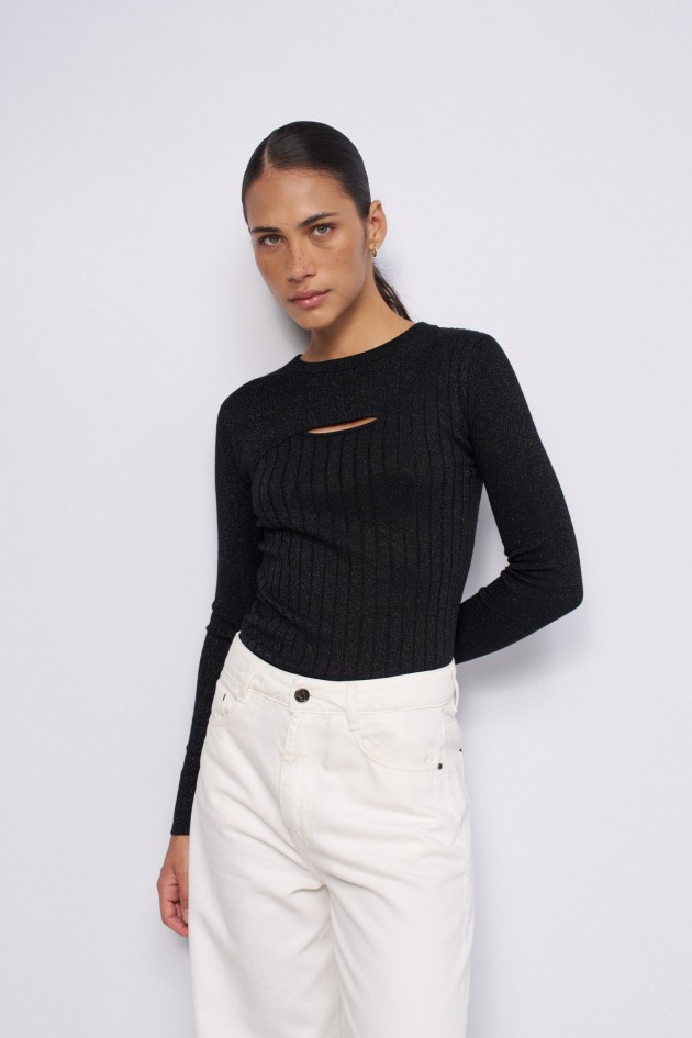 FEINSTRICKPULLOVER MIT LUREX